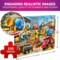 QUOKKA 100 Piece Puzzles for Kids Ages 4-6 – Floor Kids Puzzles Ages 6-8 Year Old – Toy for Learning Cars for 8-10 yo – Jigsaw Toddler Game for Boy and Girl Ages 3-5